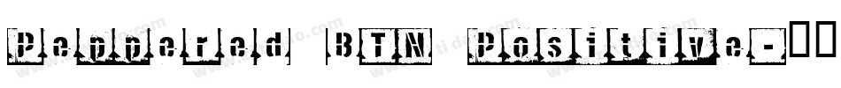 Peppered BTN Positive字体转换